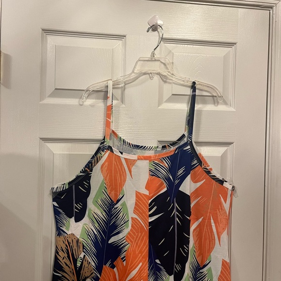 Women Plus Size Vibrant Print Vacation Summer Holiday Beach Maxi Dress 14W -20W - Picture 12 of 12